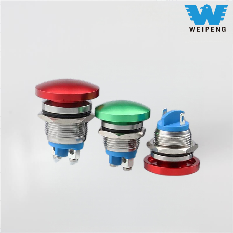 16/19/22 ມມ ຫົວເຫັດ ປຸ່ມກົດປຸ່ມປັບປ່ຽນ