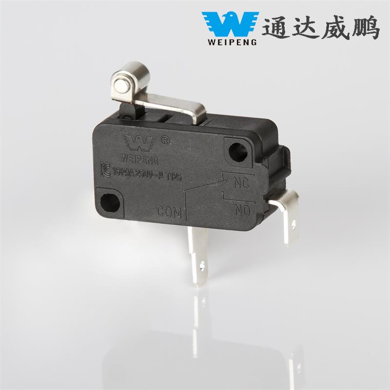 16A Black Micro Switch Short Wheel Switch ເຄື່ອງໃຊ້ໃນຄົວເຮືອນ