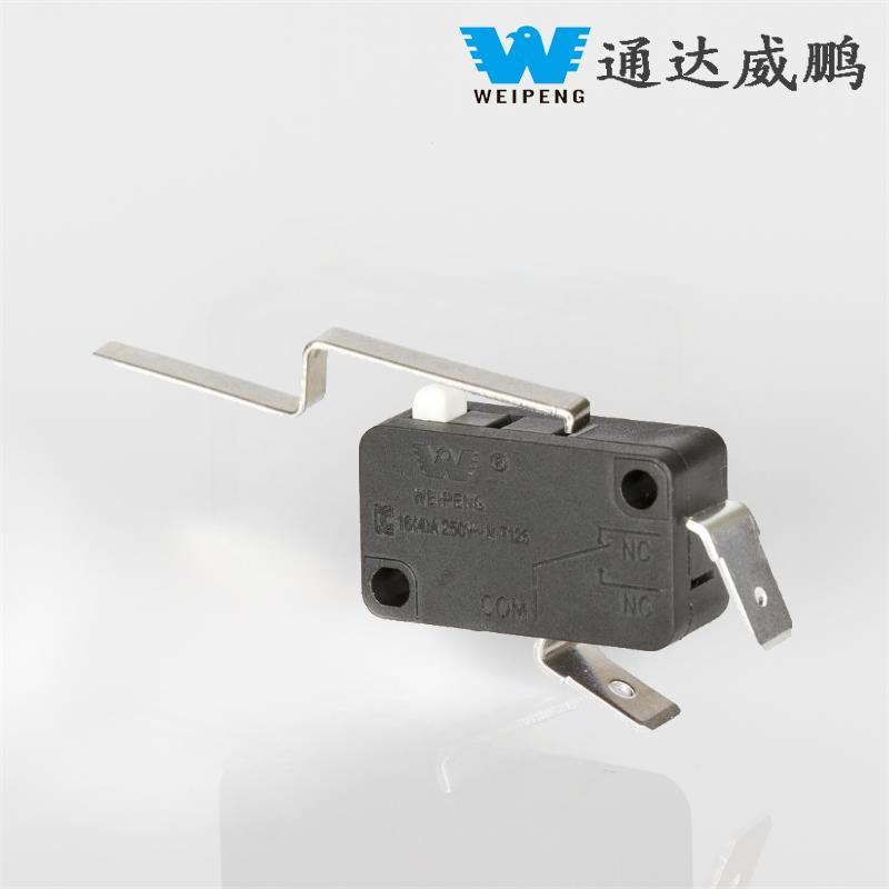 2-Pin 16A Arc-Shaped Handle Dustproof High-Current Micro Switch