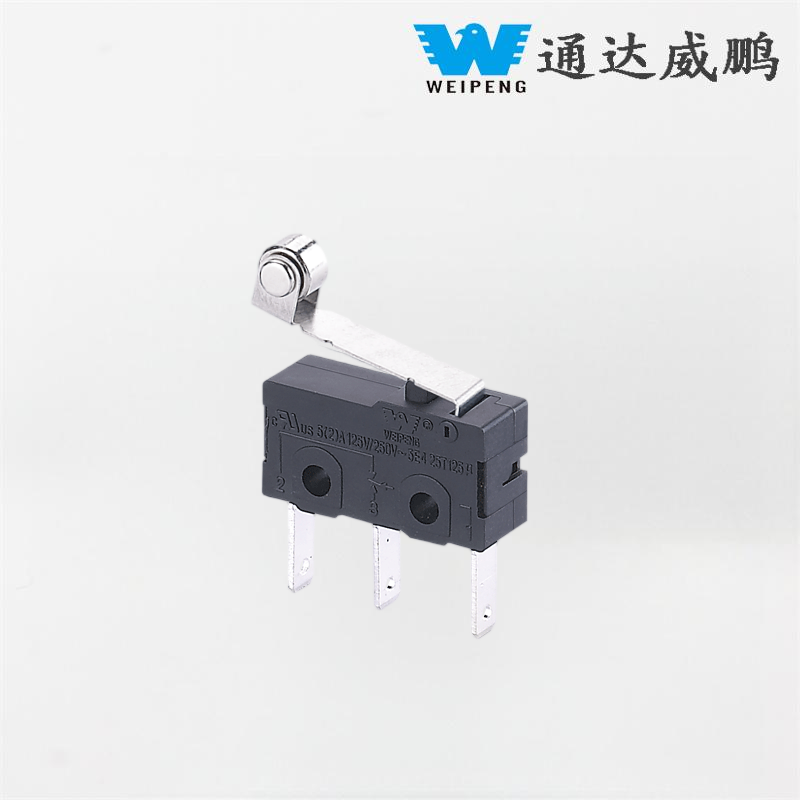 5A 125V/250V ໄມໂຄສະວິດ 3-Pin ທົນທານຕໍ່ອຸນຫະພູມສູງທີ່ມີ Roller ສໍາລັບອຸປະກອນອຸດສາຫະກໍາ