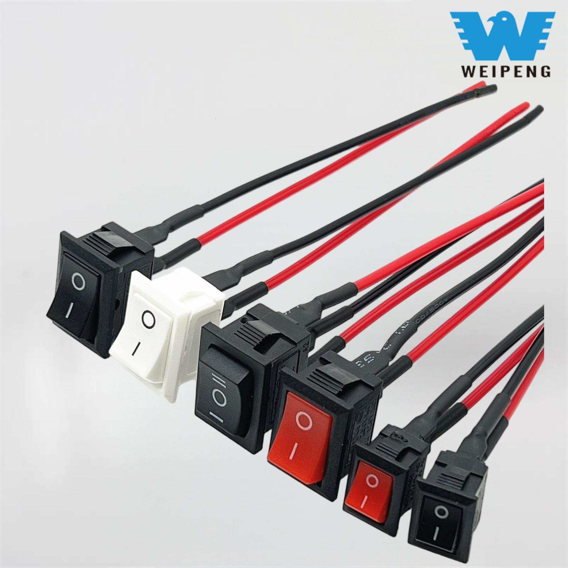 Kcd1 Ship-Type Switch 21*15 Solder Terminal ດ້ວຍສາຍ