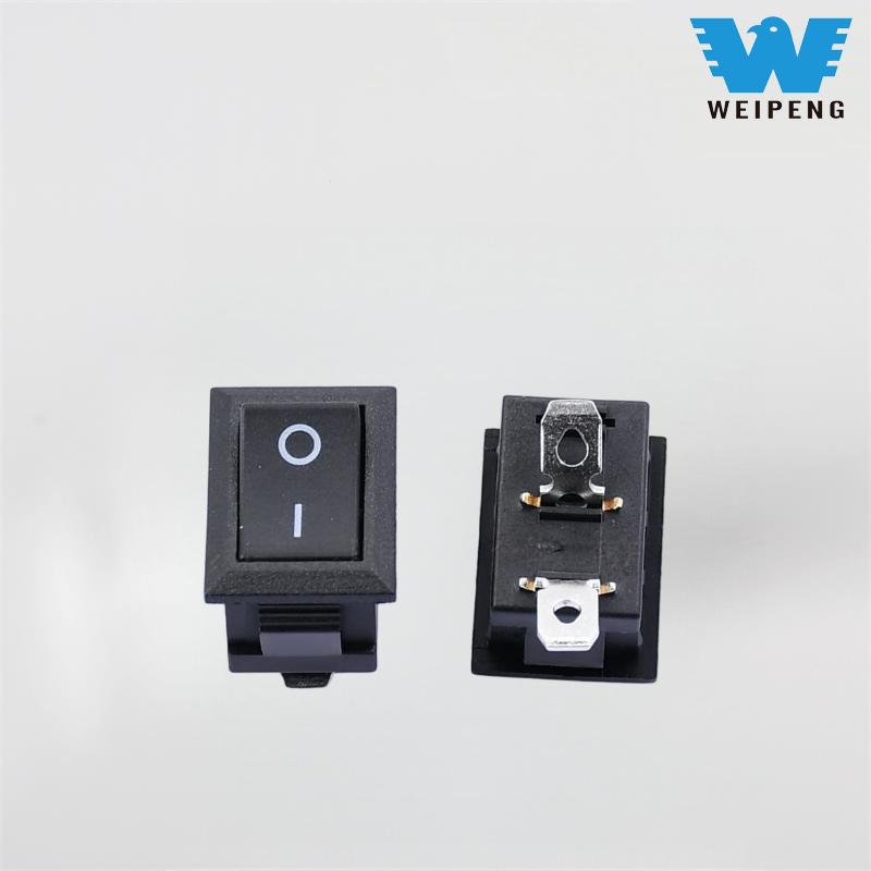 Kcd115*21mm Slanted Two-Position Rocker Switch ທີ່ມີຂາງໍ