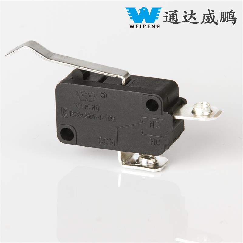 ສອງ-legged legged Travel Limit Switch with Copper/Silver Contacts Solderable Wires
